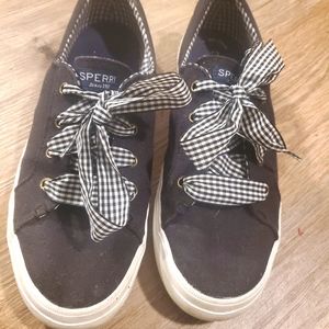 SOLD Womens Gingham Sperry Sneakers